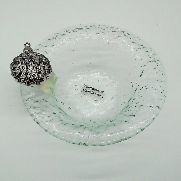 Mud Pie Ornament Holiday Glass Condiment Bowl NWT - Picture 1 of 5